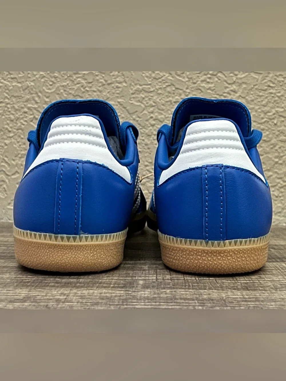 Adidas Originals Samba Blue Color Shoes Men's Size-5.5
